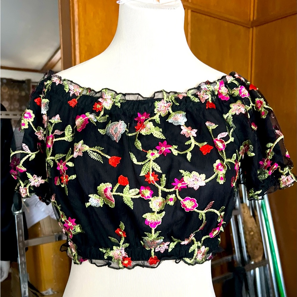 Flower crop top